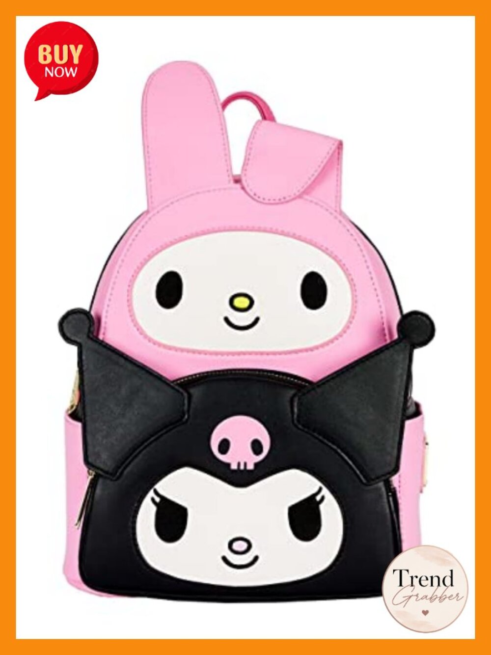 Loungefly Hello Kitty My Melody Kuromi Faux Leather Shoulder Bag Double Strap